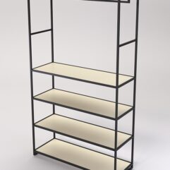 Стеллаж Стронг №184 в стиле ЛОФТ, Крем Вайс