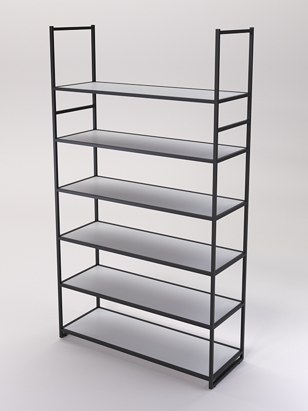 Стеллаж Стронг №186 в стиле ЛОФТ, Серый