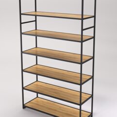 Стеллаж Стронг №186 в стиле ЛОФТ, Дуб Золотистый