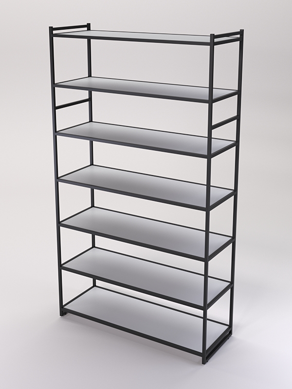 Стеллаж Стронг №188 в стиле ЛОФТ, Серый