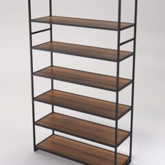 Стеллаж Стронг №188 в стиле ЛОФТ, Орех