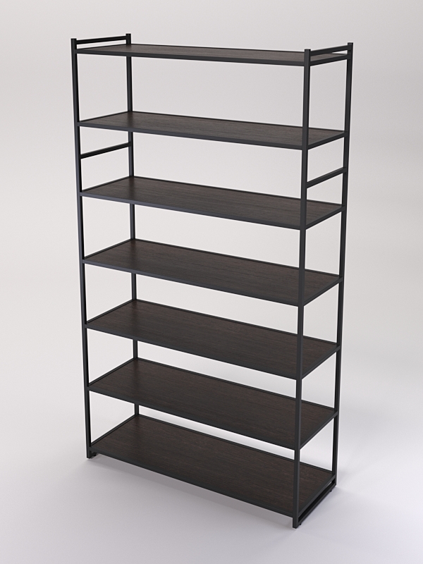 Стеллаж Стронг №188 в стиле ЛОФТ, Дуб Венге