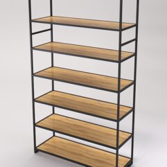 Стеллаж Стронг №188 в стиле ЛОФТ, Дуб Золотистый