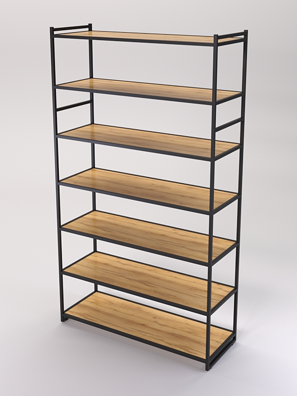 Стеллаж Стронг №188 в стиле ЛОФТ, Дуб Золотистый