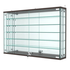 Витрина с регулировочными полками АТРИУМ настенная №3-6-РЕГ, Дуб Венге