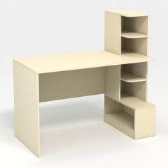 Компьютерный стол письменный №3, Крем Вайс