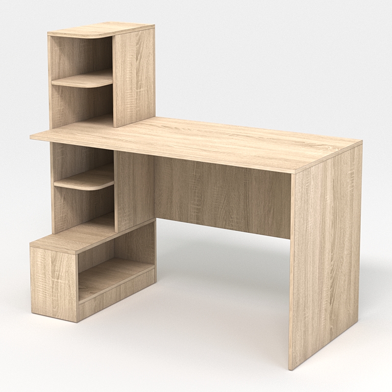 Компьютерный стол письменный №4, Дуб Сонома