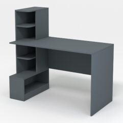 Компьютерный стол письменный №4, Темно-Серый