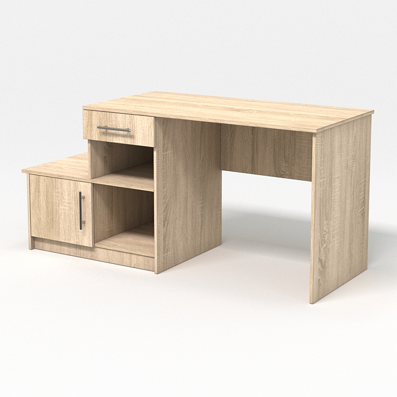 Компьютерный стол письменный №6, Дуб Сонома