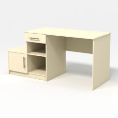 Компьютерный стол письменный №6, Крем Вайс