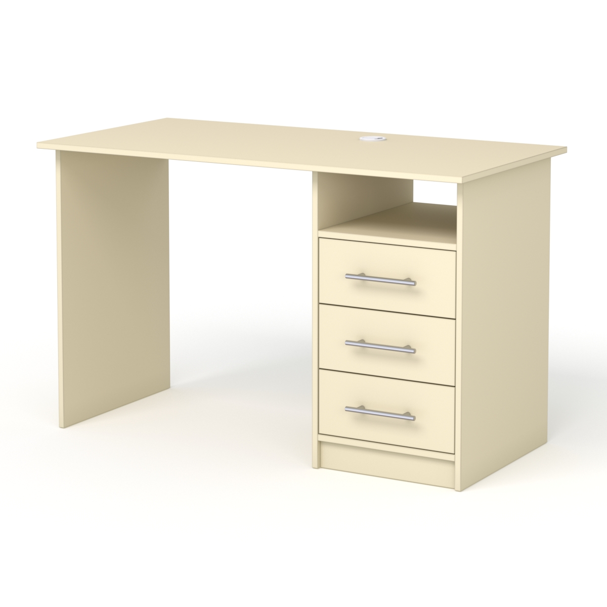 Компьютерный стол письменный №7, Крем Вайс
