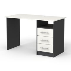 Компьютерный стол письменный №7, Черный и Белый