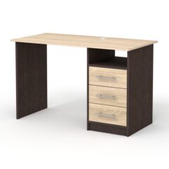 Компьютерный стол письменный №7, Дуб Венге и Дуб Сонома