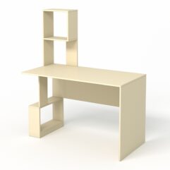 Компьютерный стол письменный №9, Крем Вайс