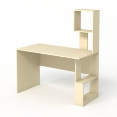 Компьютерный стол письменный №10, Крем Вайс