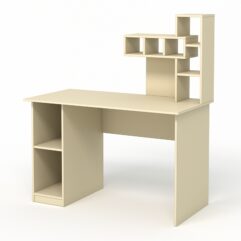 Компьютерный стол письменный №11, Крем Вайс