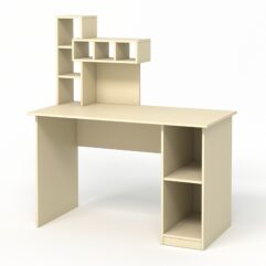 Компьютерный стол письменный №12, Крем Вайс