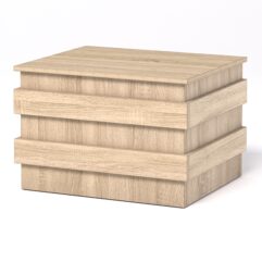 Тумба №1А для витрин СЛАДОСТЬ шириной 600мм, Дуб Сонома