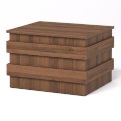 Тумба №1А для витрин СЛАДОСТЬ шириной 600мм, Орех