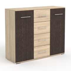 Комод Оззи №1, Дуб Сонома + Дуб Венге
