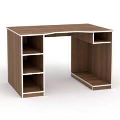 Компьютерный стол Оззи №1, Орех + Кромка Белая