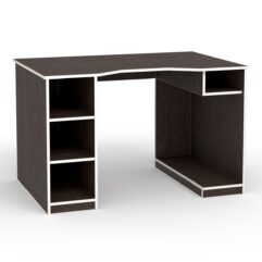 Компьютерный стол Оззи №1, Дуб Венге + Кромка Белая