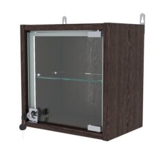 Витрина настенная МИНИ 30*30*20-П, Дуб Венге