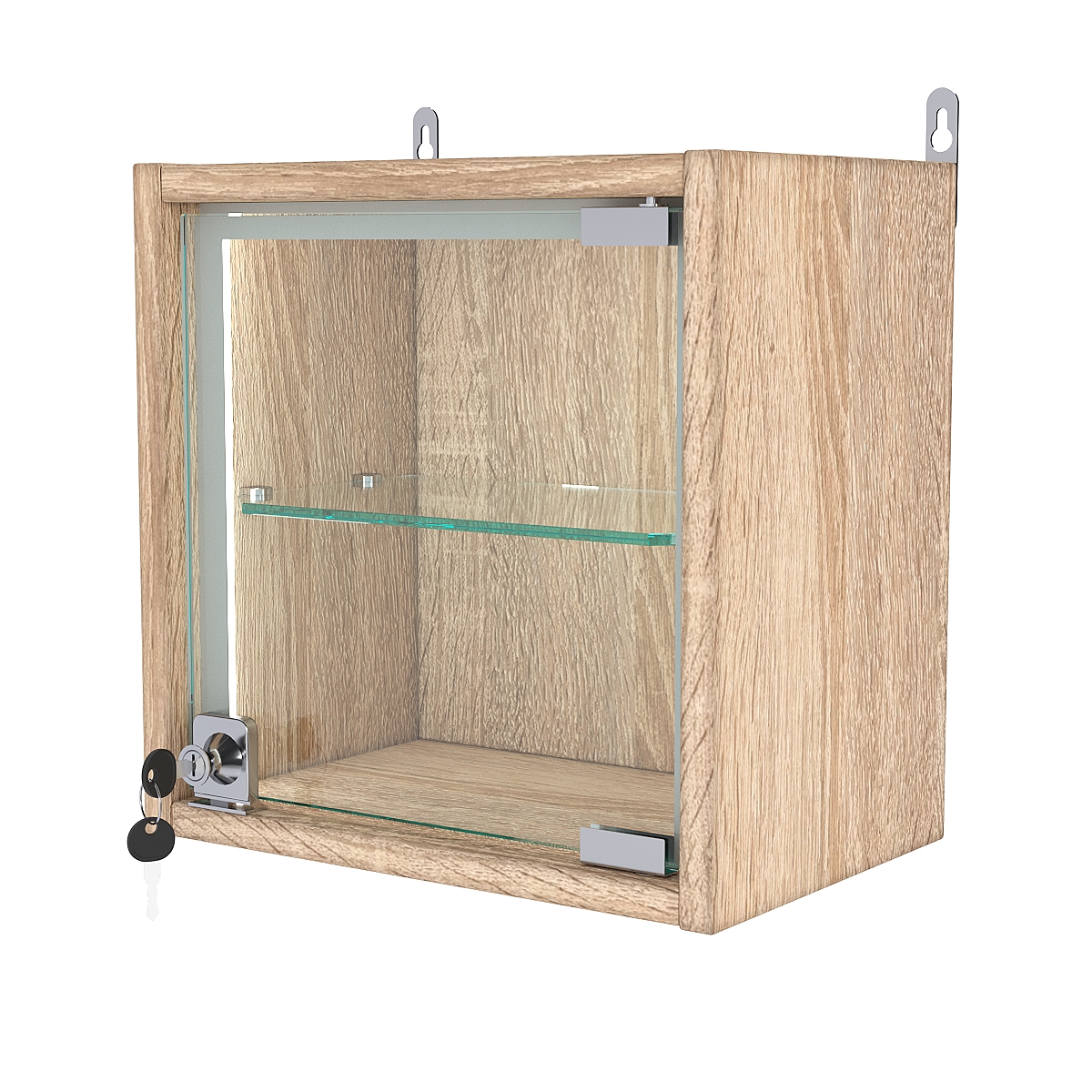Витрина настенная МИНИ 30*30*20-П, Дуб Сонома