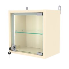 Витрина настенная МИНИ 30*30*20-П, Крем Вайс