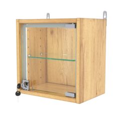 Витрина настенная с регулировочными полками МИНИ 30*30*20-РЕГ-П, Дуб Золотистый