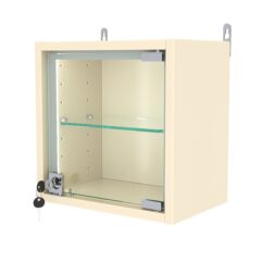 Витрина настенная с регулировочными полками МИНИ 30*30*20-РЕГ-П, Крем Вайс