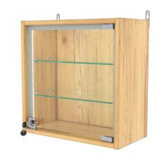 Витрина настенная МИНИ 40*40*20-П, Дуб Золотистый