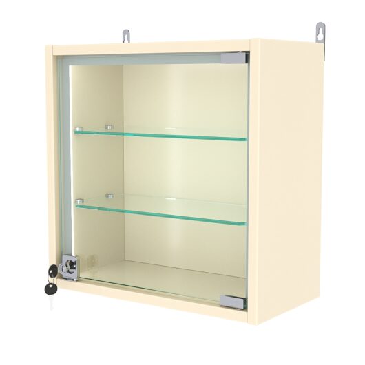 Витрина настенная МИНИ 40*40*20-П, Крем Вайс