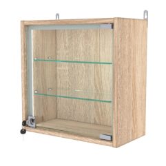 Витрина настенная с регулировочными полками МИНИ 40*40*20-РЕГ-П, Дуб Сонома