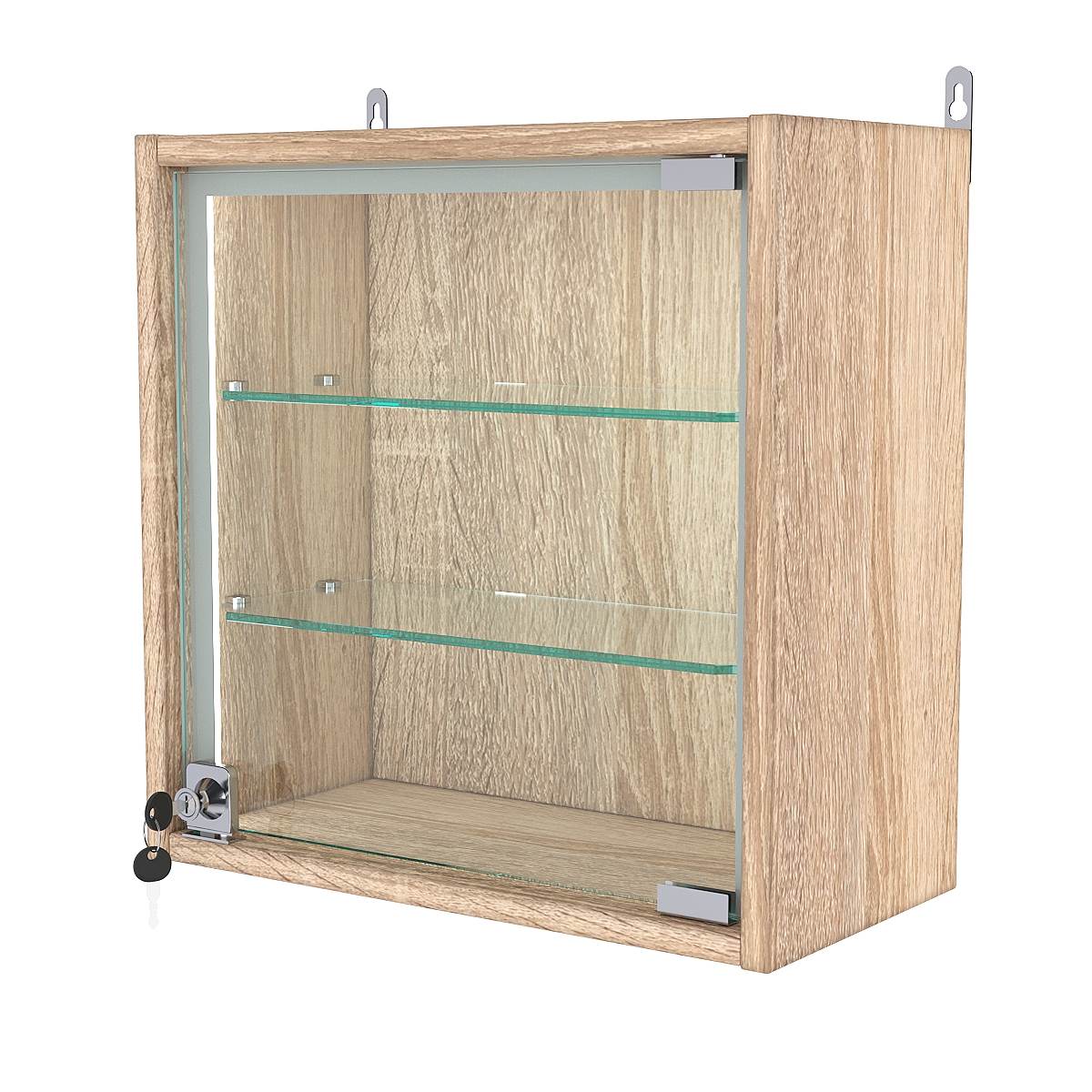 Витрина настенная с регулировочными полками МИНИ 40*40*20-РЕГ-П, Дуб Сонома