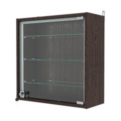Витрина настенная с регулировочными полками МИНИ 50*50*20-РЕГ-П, Дуб Венге