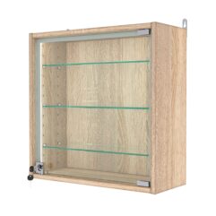 Витрина настенная с регулировочными полками МИНИ 50*50*20-РЕГ-П, Дуб Сонома