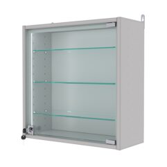 Витрина настенная с регулировочными полками МИНИ 50*50*20-РЕГ-П, Серый