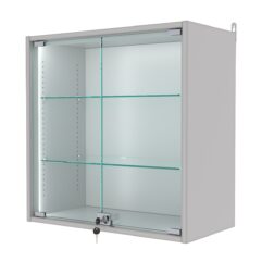 Витрина настенная с регулировочными полками №1-1АГ-РЕГ-П, Серый