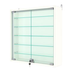 Витрина настенная с регулировочными полками №1-5А-РЕГ-П, Белый