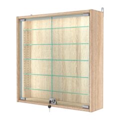 Витрина настенная с регулировочными полками №1-5А-РЕГ-П, Дуб Сонома