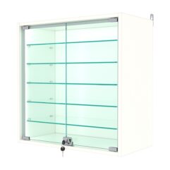 Витрина настенная №1-5АГ-П, Белый