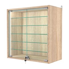 Витрина настенная №1-5АГ-П, Дуб Сонома