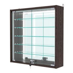 Витрина настенная №1-6А-П, Дуб Венге