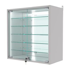 Витрина настенная №1-6АГ-П, Серый