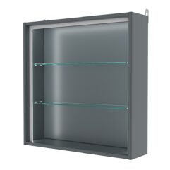 Витрина настенная №1-1Г-П, Темно-Серый