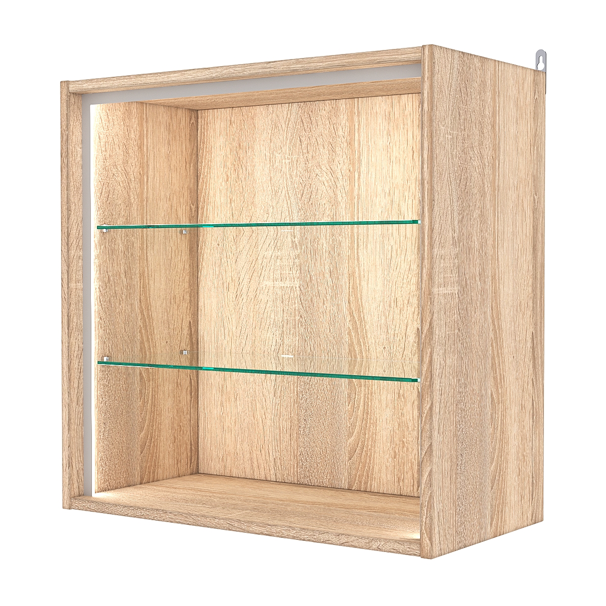 Витрина настенная №1-1ГГ-П, Дуб Сонома