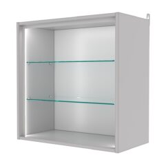 Витрина настенная №1-1ГГ-П, Серый