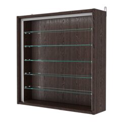 Витрина настенная №1-5Г-П, Дуб Венге
