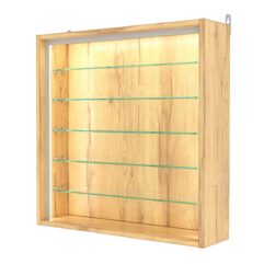 Витрина настенная №1-5Г-П, Дуб Золотистый